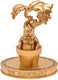 Harry potter mandrake beeld goudkleurig kunststof -
