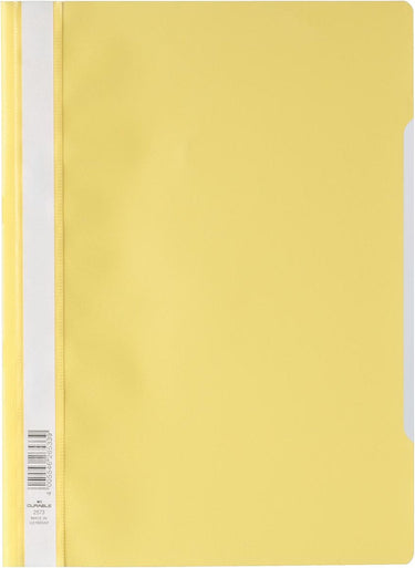 Durable snelhechtmap ft a4 geel 25 stuks
