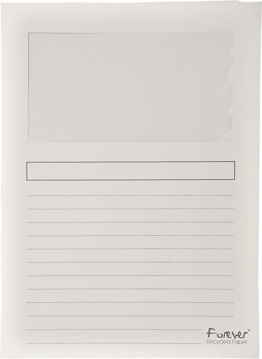 Exacompta l-map met venster wit 120 g m�� 100x