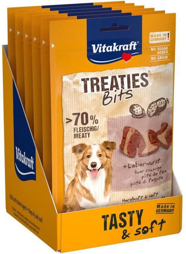 Vitakraft treaties bits - leverworst - 6x120 gram