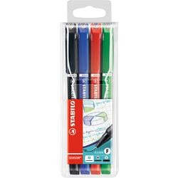 Abi fineliner stlo 189 4 kleurenassortiment sensor pak van 4