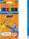 Bic kids evolution ecolutions kleurpotloden - diverse kleuren, verpakking van 12