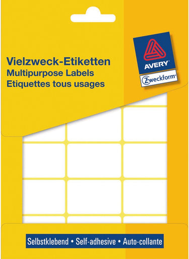 Avery huismerk 3325 handmatige etiket 38x24mm wit