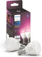Philips hue kogellamp - wit en gekleurd licht - 2-pack - e14