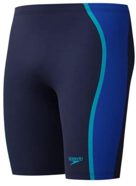 Speedo solid splice jammer heren sportzwembroek - marine blauw