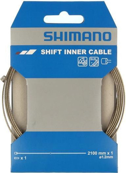 Shimano sus select schakelkabel binnenkabel – 1,2 x 2100 mm – roestvrij staal – inclusief einddop – zilver