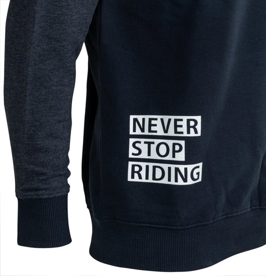 Contec sweatshirt never stop riding ct sweatshirt never stop riding size xl blue grey