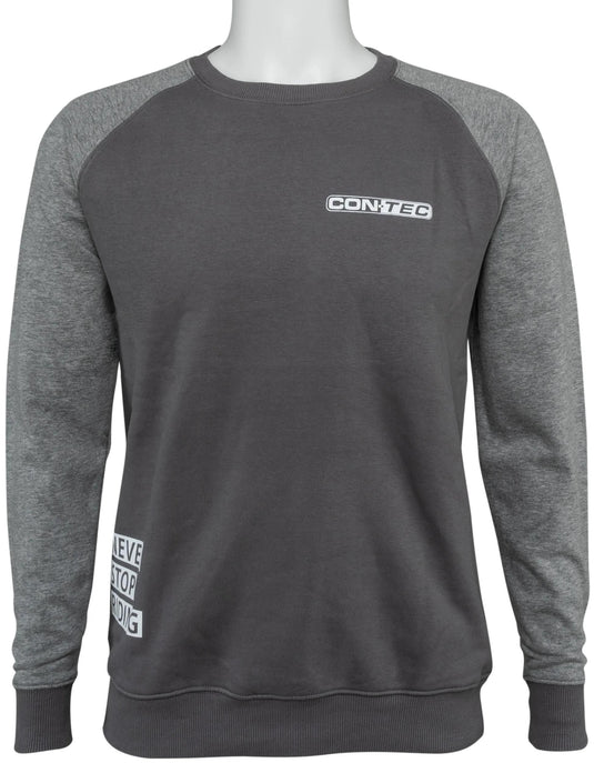 Contec sweatshirt never stop riding ct swaetshirt never stop riding size s bl. grey