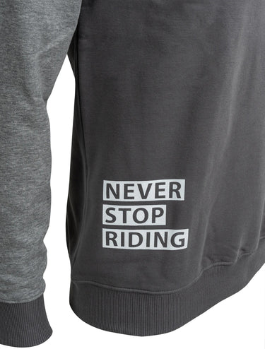 Contec sweatshirt never stop riding ct sweatshirt never stop riding black gray size xx