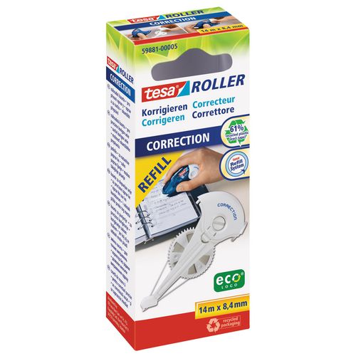 Navulcassette tesa correctieroller 14mx8.4mm