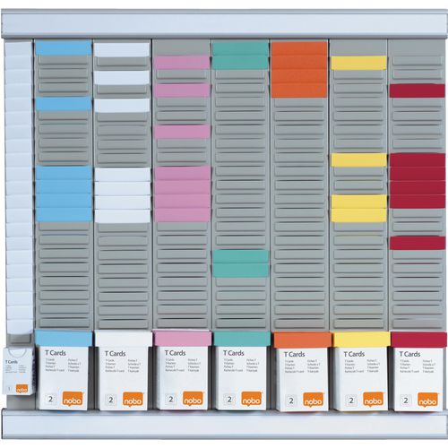 Nobo compacte planningset 48x48x1,5cm grijs