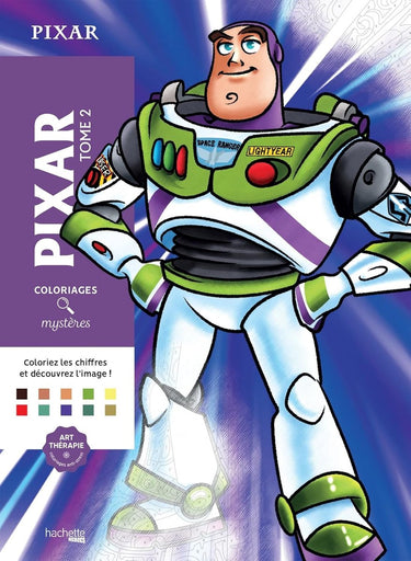 Hachette pratique coloriages mystères pixar tome 2 - kleurboek voor volwassenen