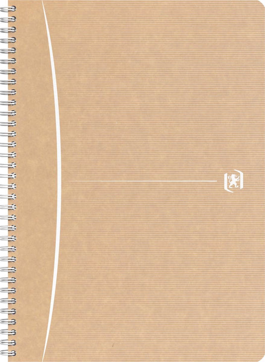 Oxford touareg spiraalschrift, 180 bladzijden, ft a4, geruit 5 mm, geassorteerde kleuren, 1 stuk