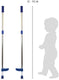 Small foot - metalen stelten verstelbaar blauw, 145cm