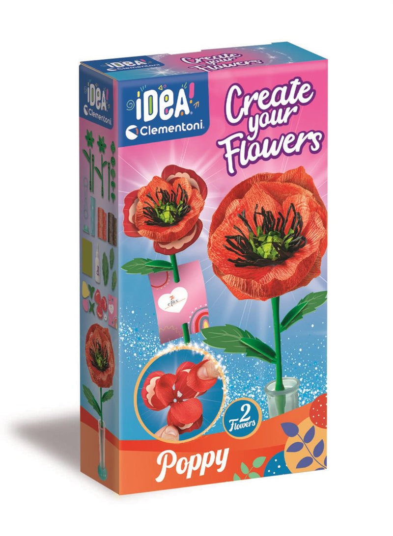 Load image into Gallery viewer, Clementoni idea maak je eigen bloemen - klaproos
