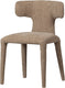 Woood permit eetkamerstoel - geweven stof - zand beige - 78x52x53 cm