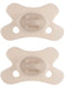 Difrax fopspeen natural - 0 tot 6 maanden - beige - 2 stuks