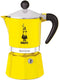 Bialetti rainbow percolator 1 kops geel – espresso maker – aluminium – italiaanse koffiezetter