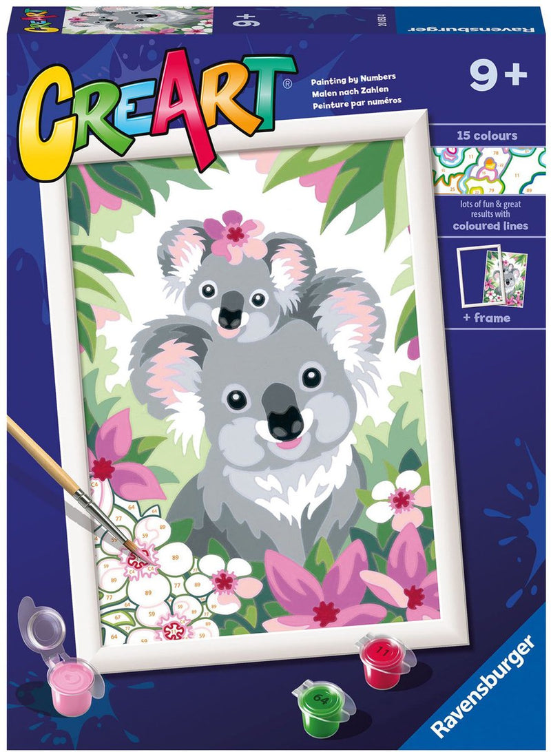 Load image into Gallery viewer, Ravensburger creart schilderen op nummer - koala schatjes
