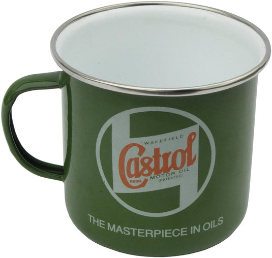 Castrol becher classic cup classic sheet metal enameled 500m