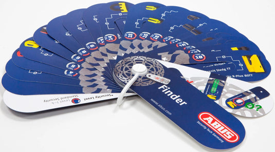 Abus schablone lock finder cardboard cards 20 pieces