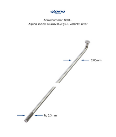 Buzaglo alpina spaak 14x266