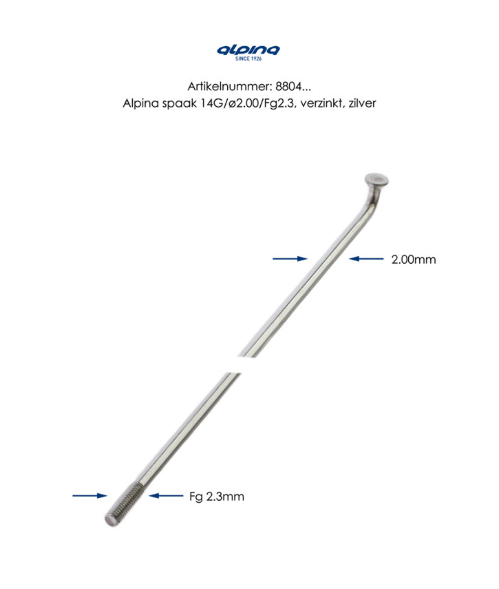 Load image into Gallery viewer, Buzaglo alpina spaak 14x80
