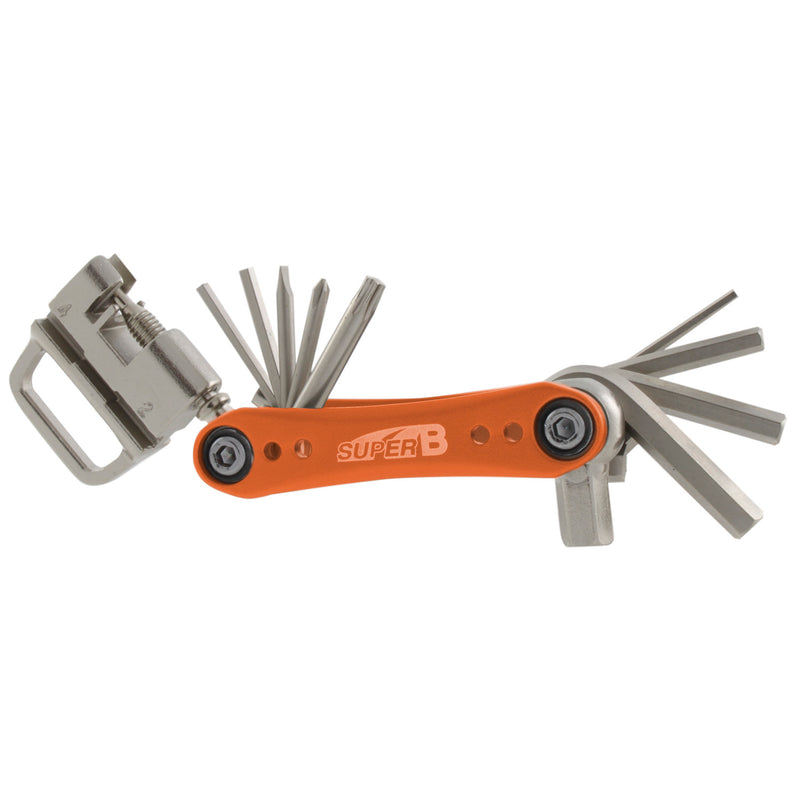 Load image into Gallery viewer, multitool TB-FD40 17 functies 73 x 45 mm RVS oranje
