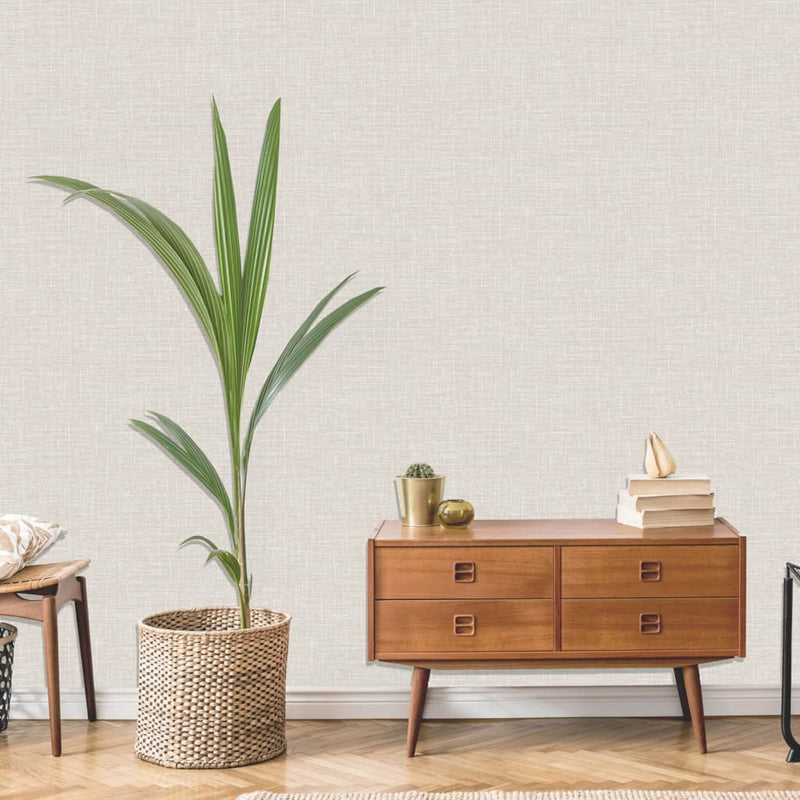 Load image into Gallery viewer, Dutch wallcoverings behang thread crèmekleurig
