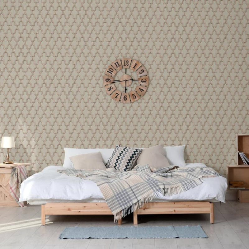 Load image into Gallery viewer, Dutch wallcoverings behang geometric goudkleurig en groen
