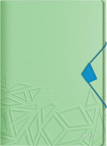 Leitz urban chic pp 3-klepsmap voor 150 vel - map voor a4 documenten - ideaal voor school of studie - groen