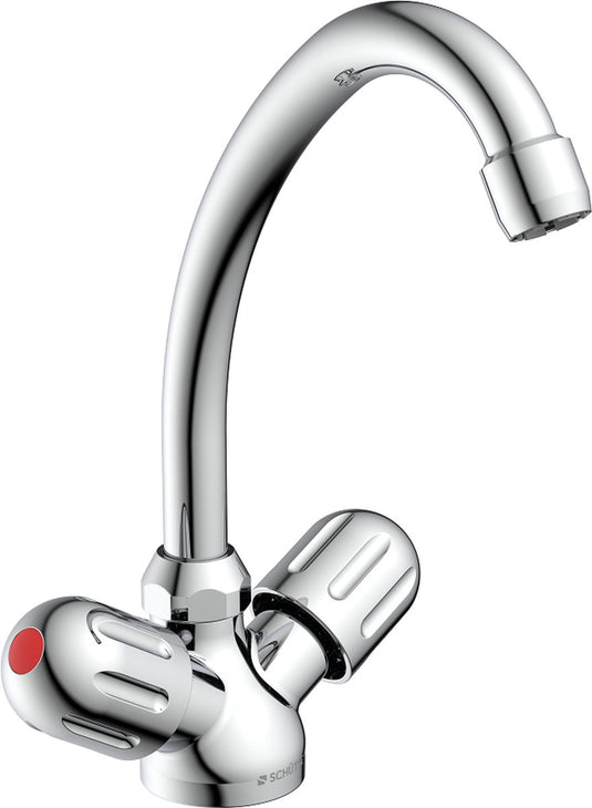 Schütte peruzzi keukenkraan voor waterverwarmer met vrije uitloop - lage druk - mengkraan - hoge, draaibare uitloop - chroom