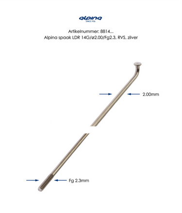 Spaken RVS 14-290 per 144 Alpina