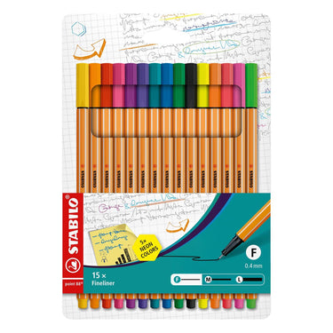 Stabilo point 88 10+5 neon in etui