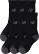 New balance active crew socks 3 pack unisex sportsokken - black 38-42
