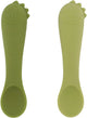 Trixie | eerste babylepels 2-pack - mr. dino - zachte siliconen - gemakkelijke grip - 4m+