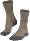 Falke tk1 wool anti-blaar dik wol functioneel materiaal wandelsokken dames beige - maat 35-36