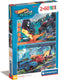 Clementoni legpuzzel super color hot wheels, 2x60st.