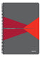 Leitz office notitieboek a4 gelijnd - met pp omslag - 80 grams papier - rood