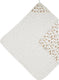 Meyco baby stains badcape - neutral - 90x90cm