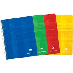 Collegeblok clairefontaine 885 karton 90g m2 16,5x21cm gelinieerd 180blz
