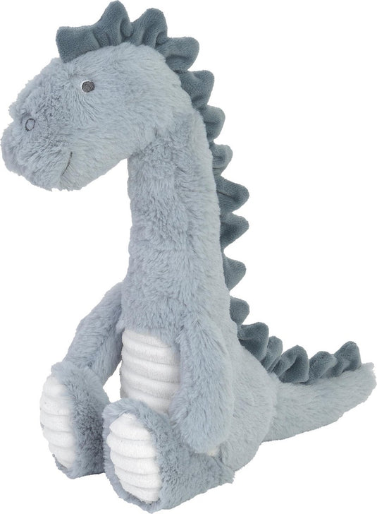 Happy horse dino don knuffel 36cm - blauw - baby knuffel