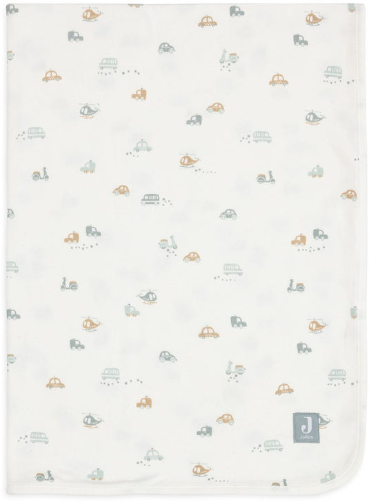 Jollein deken wieg jersey 75x100cm - wiegdekentje baby - on the go
