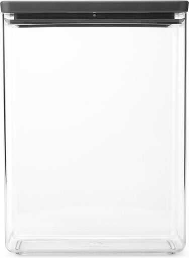 Brabantia tasty+ voorraadbus - stapelbaar - 5,4 l - dark grey