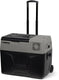 Steamy -e single zone elektrische compressor koelbox op wielen - 39 liter - 12v en 230v - voor auto en camping - grijs