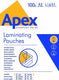 Fellowes apex lamineerfolie a3 medium duty 100pk 125micronmm