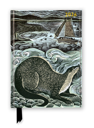 Angela harding : shetland otter and windsong 2026 luxury diary planner - page to view with notes