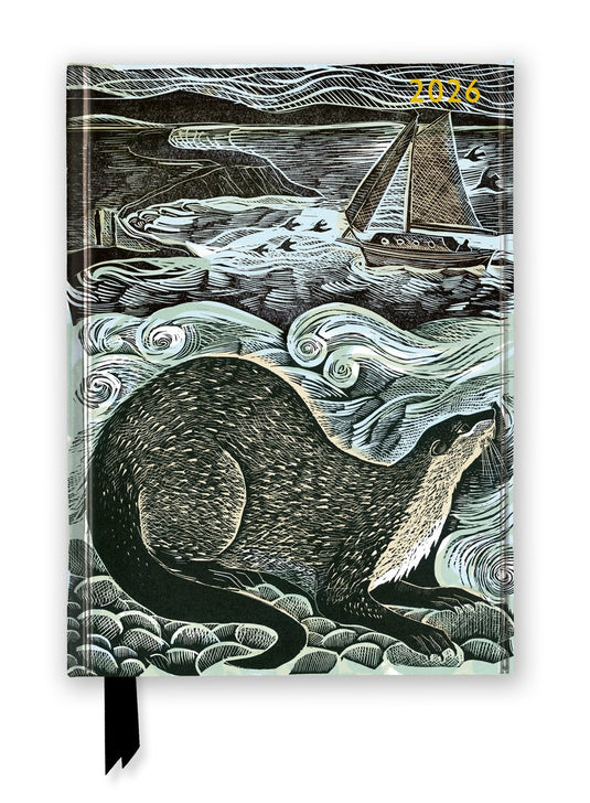Angela harding : shetland otter and windsong 2026 luxury diary planner - page to view with notes