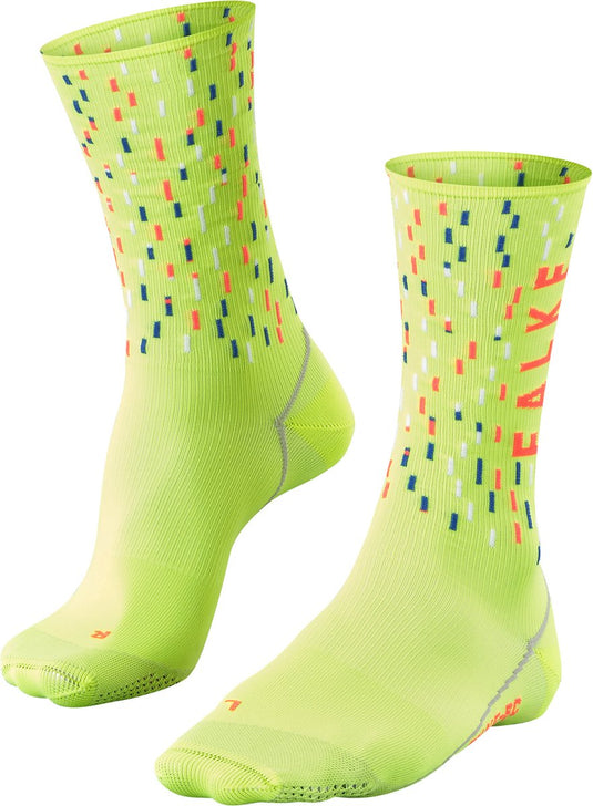 Falke bc anti-blaar functioneel materiaal fietssokken unisex geel - maat 37-38