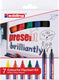 Edding 30 33 colourful flipchart kit- briljant paper markers set - assorti 7 stuks: zwart, rood, blauw, groen, geel, oranje (e-30 6x e-33 1x) - 1,5-3 1-5mm